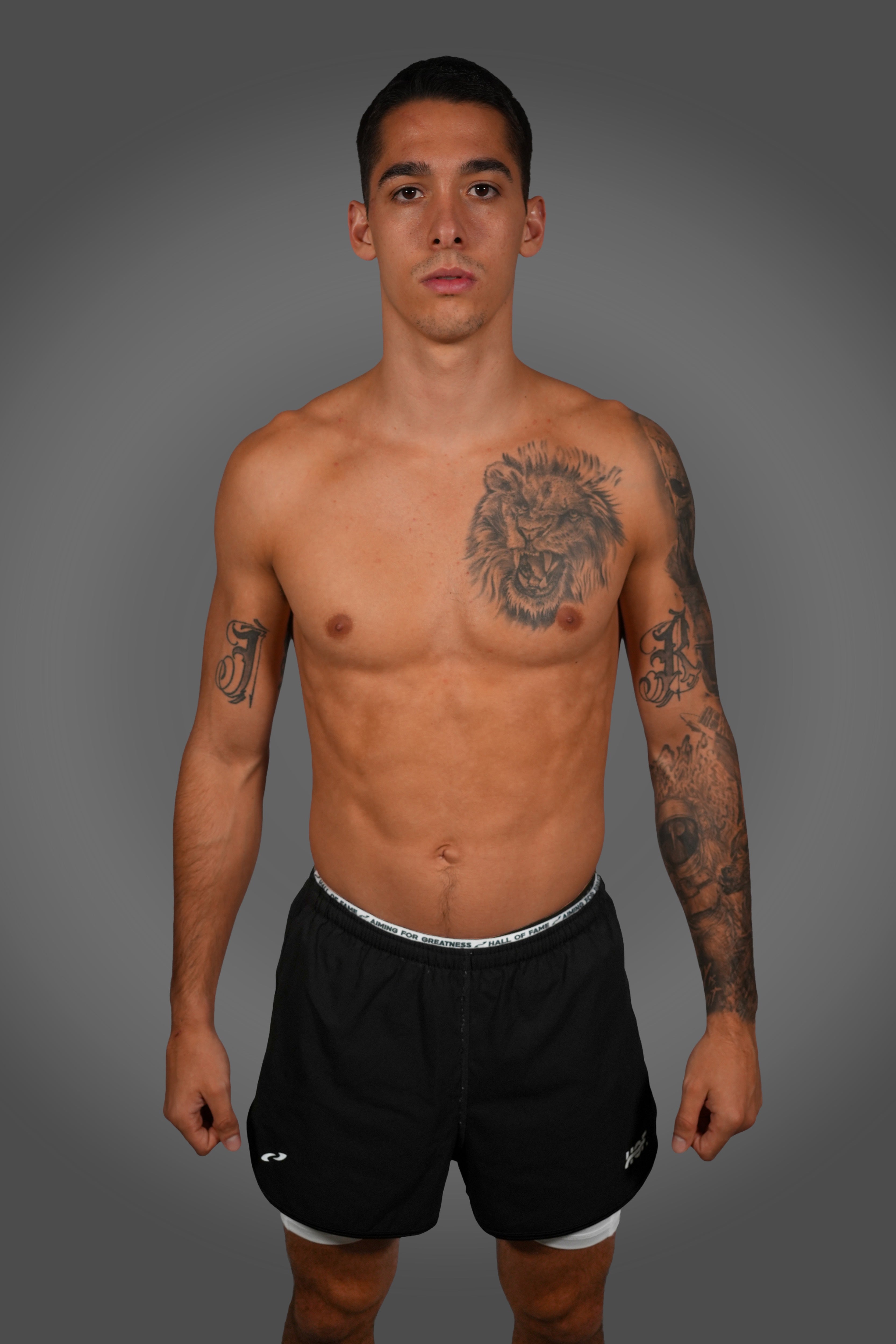 Split Decision - Performance 2-in-1 Pants Black-White