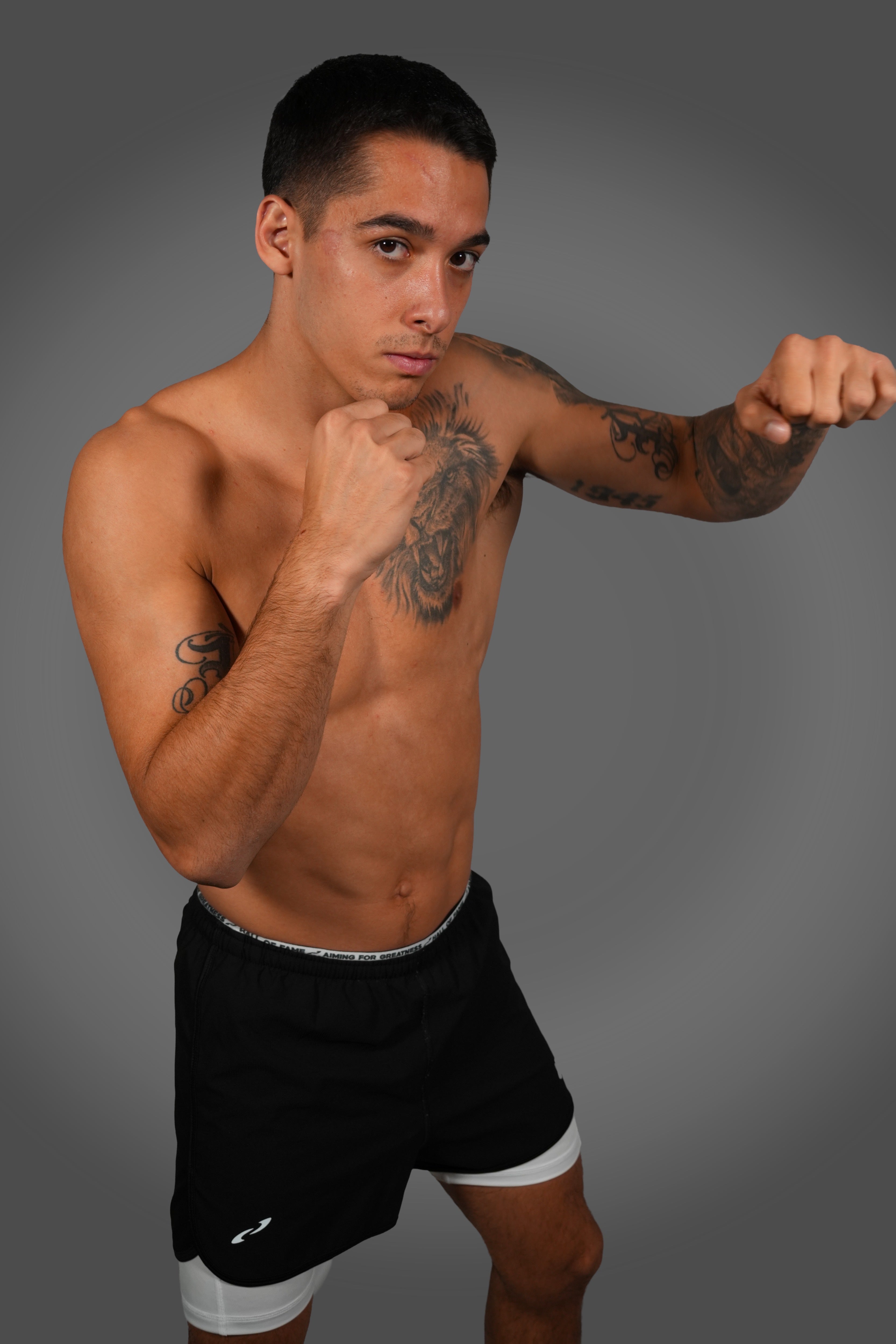 Split Decision - Performance 2-in-1 Pants Black-White