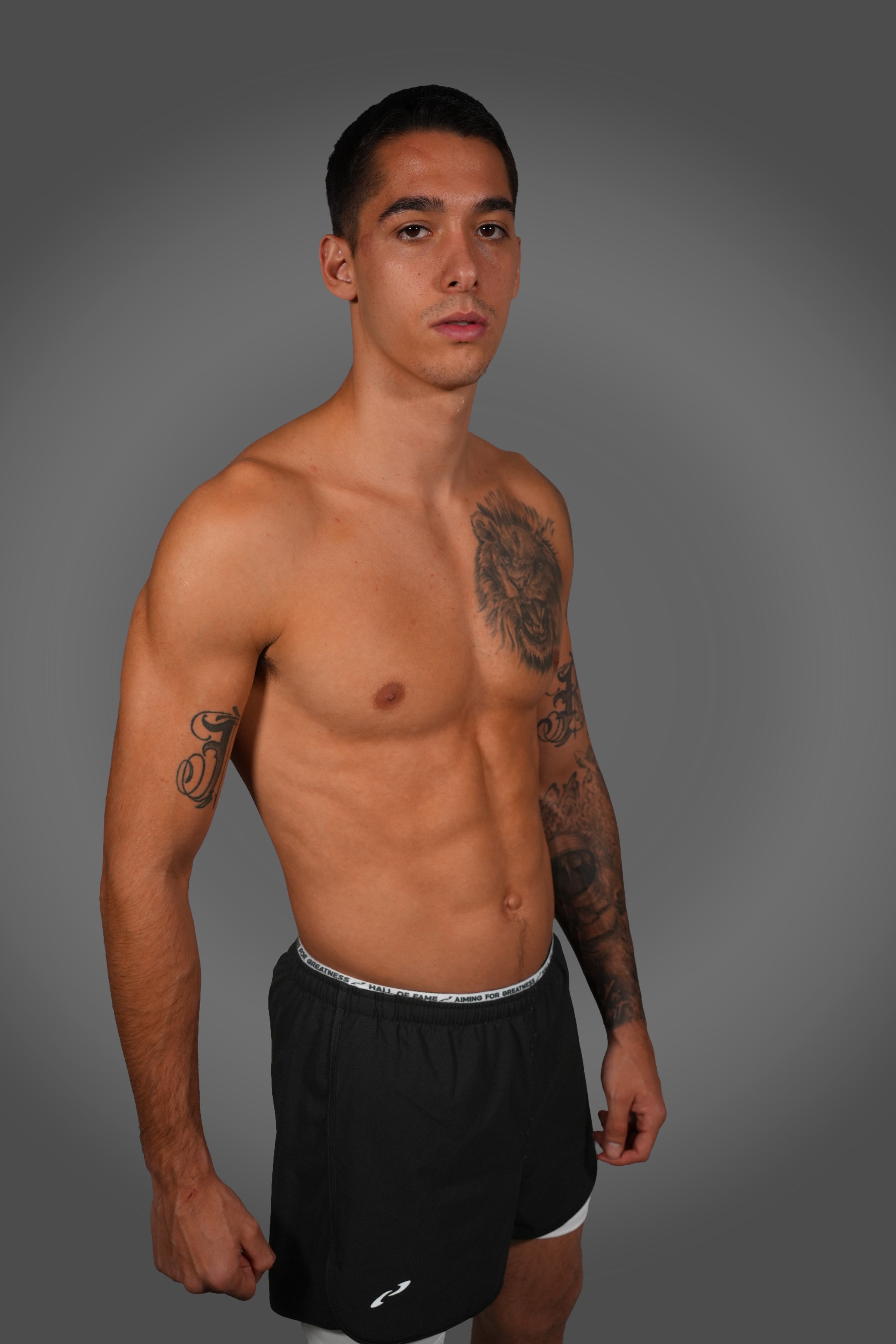 Split Decision - Performance 2-in-1 Pants Black-White