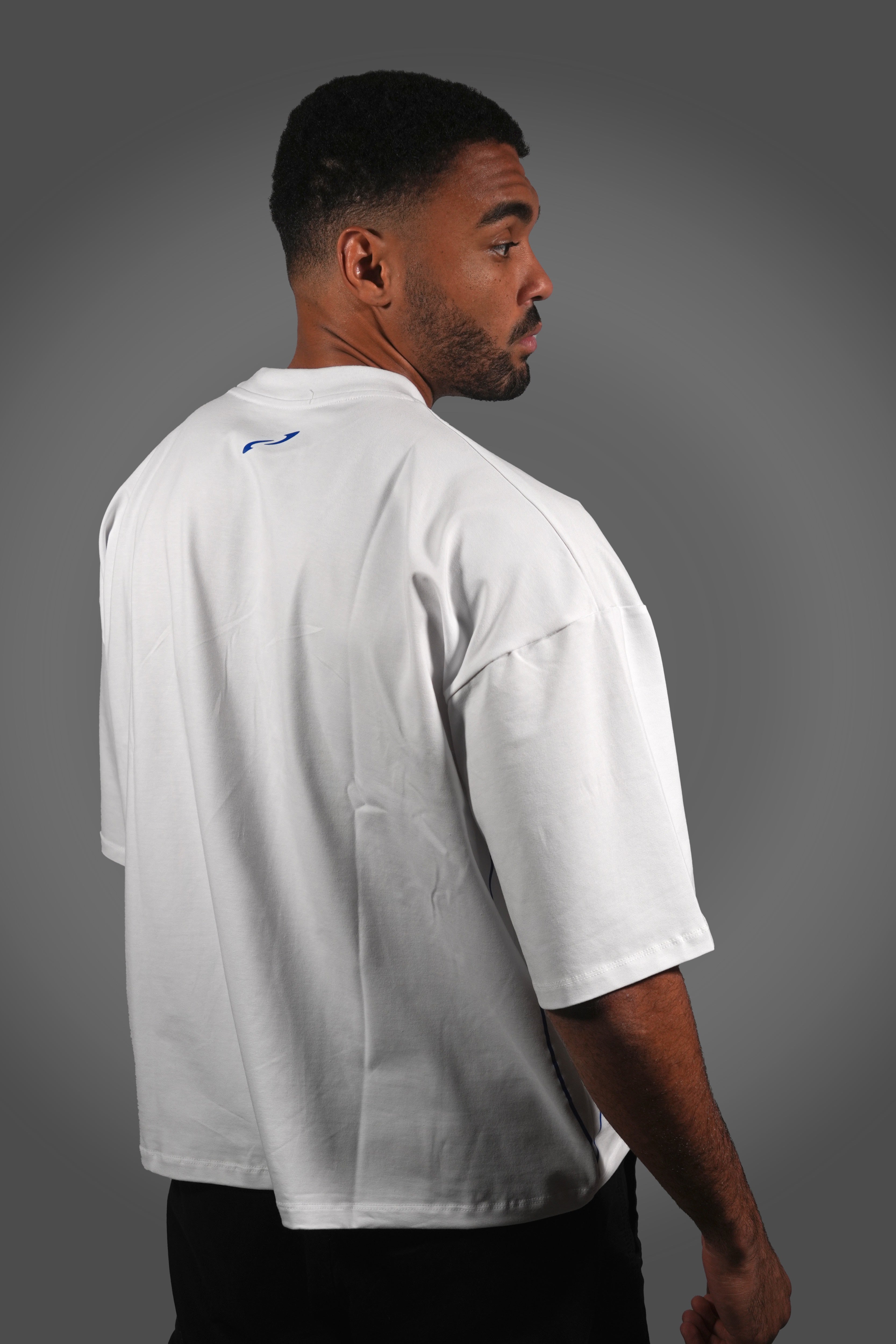 International Boxing Club - White-Blue Tee