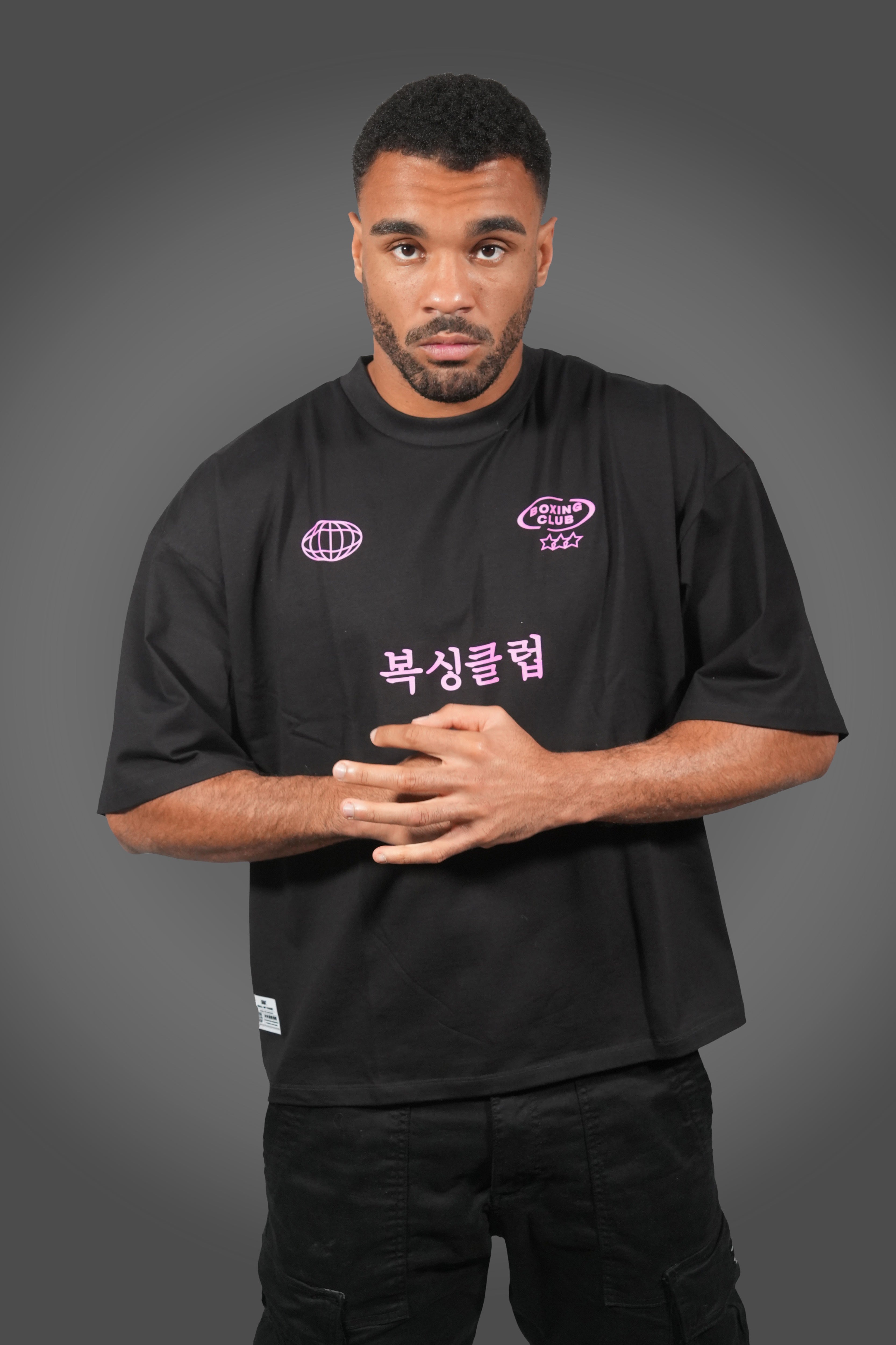 International Boxing Club - Black-Pink Tee