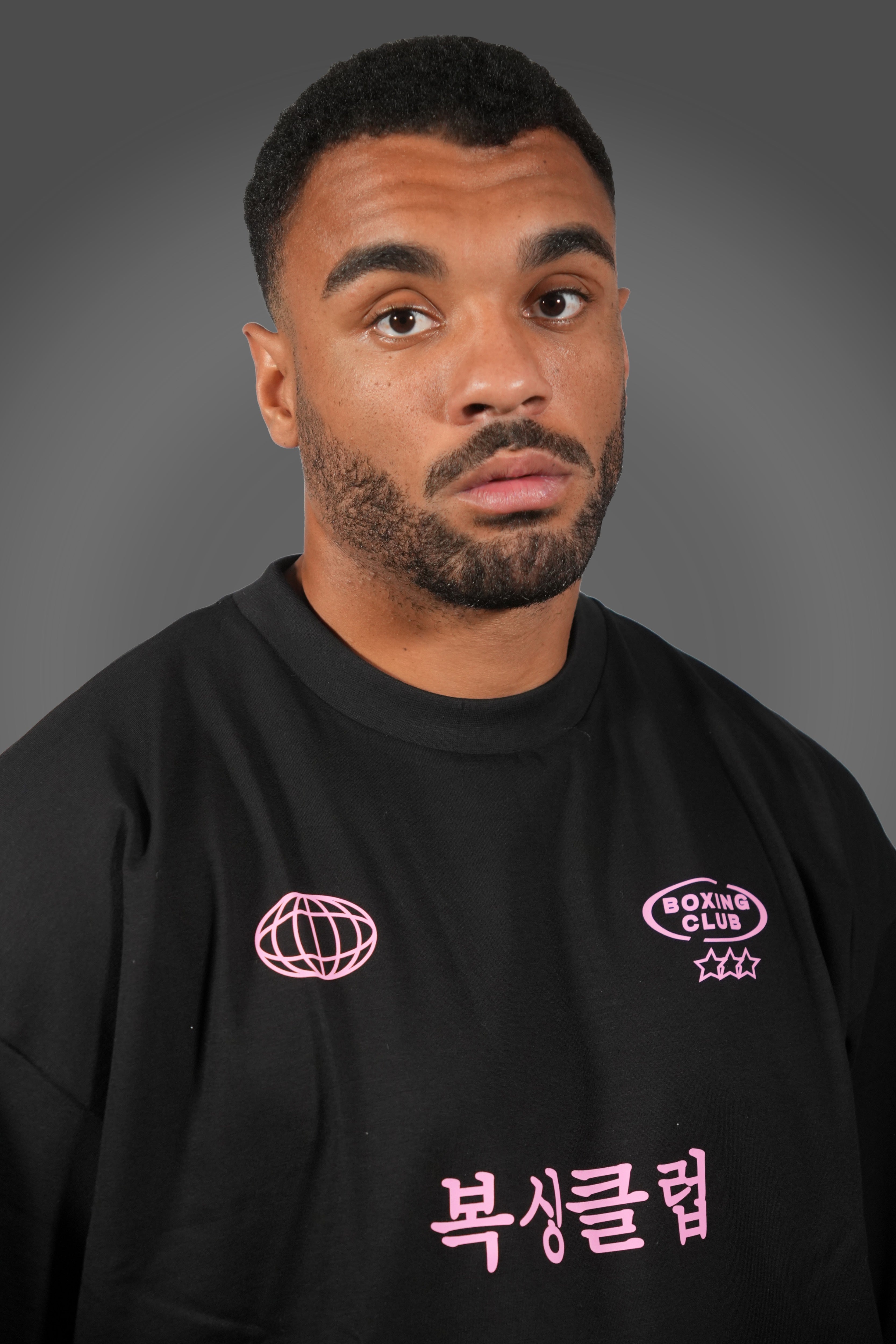 International Boxing Club - Camiseta Negra & Rosa