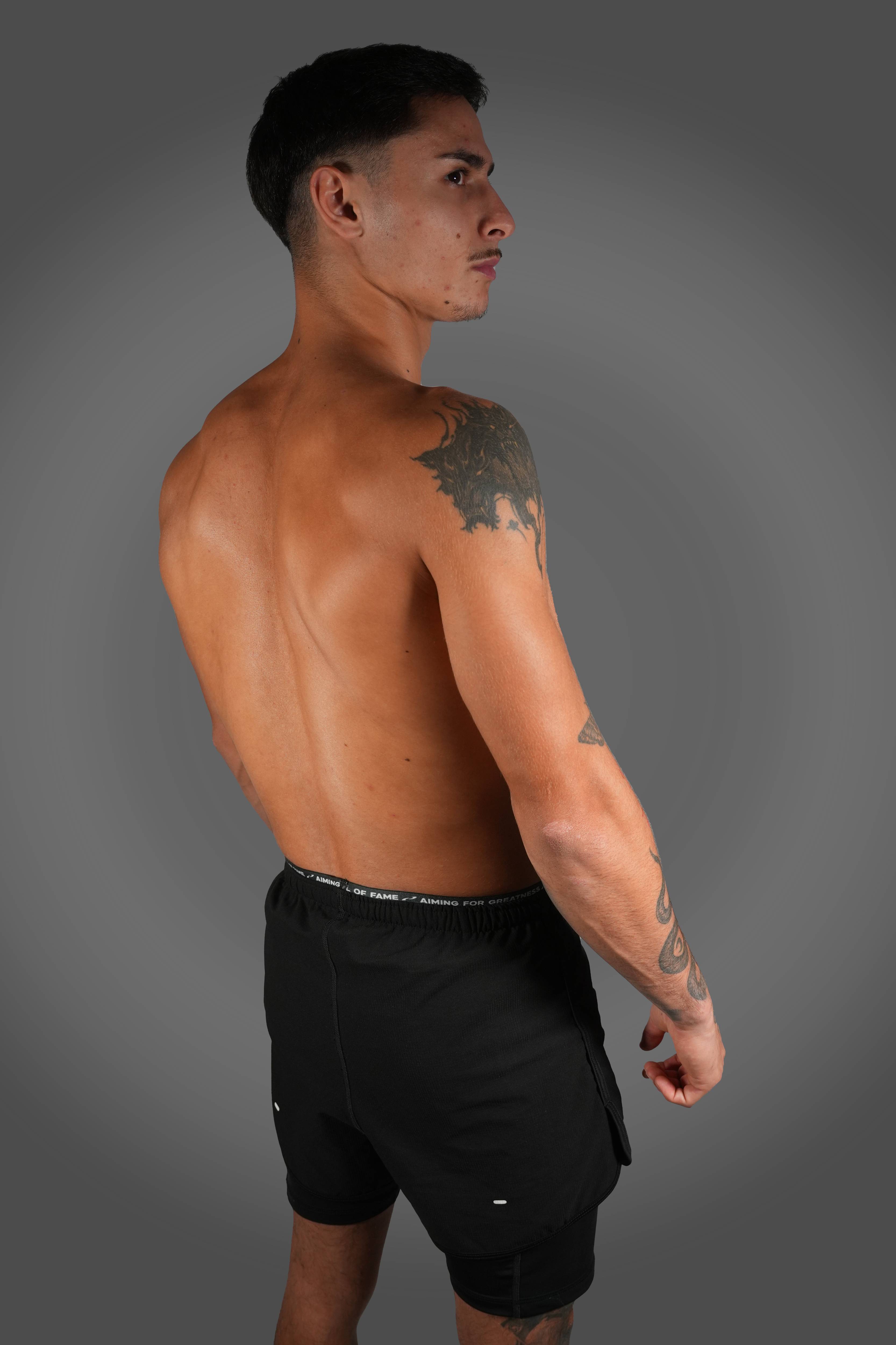 Contender - Performance 2-in-1 Pants Full Black