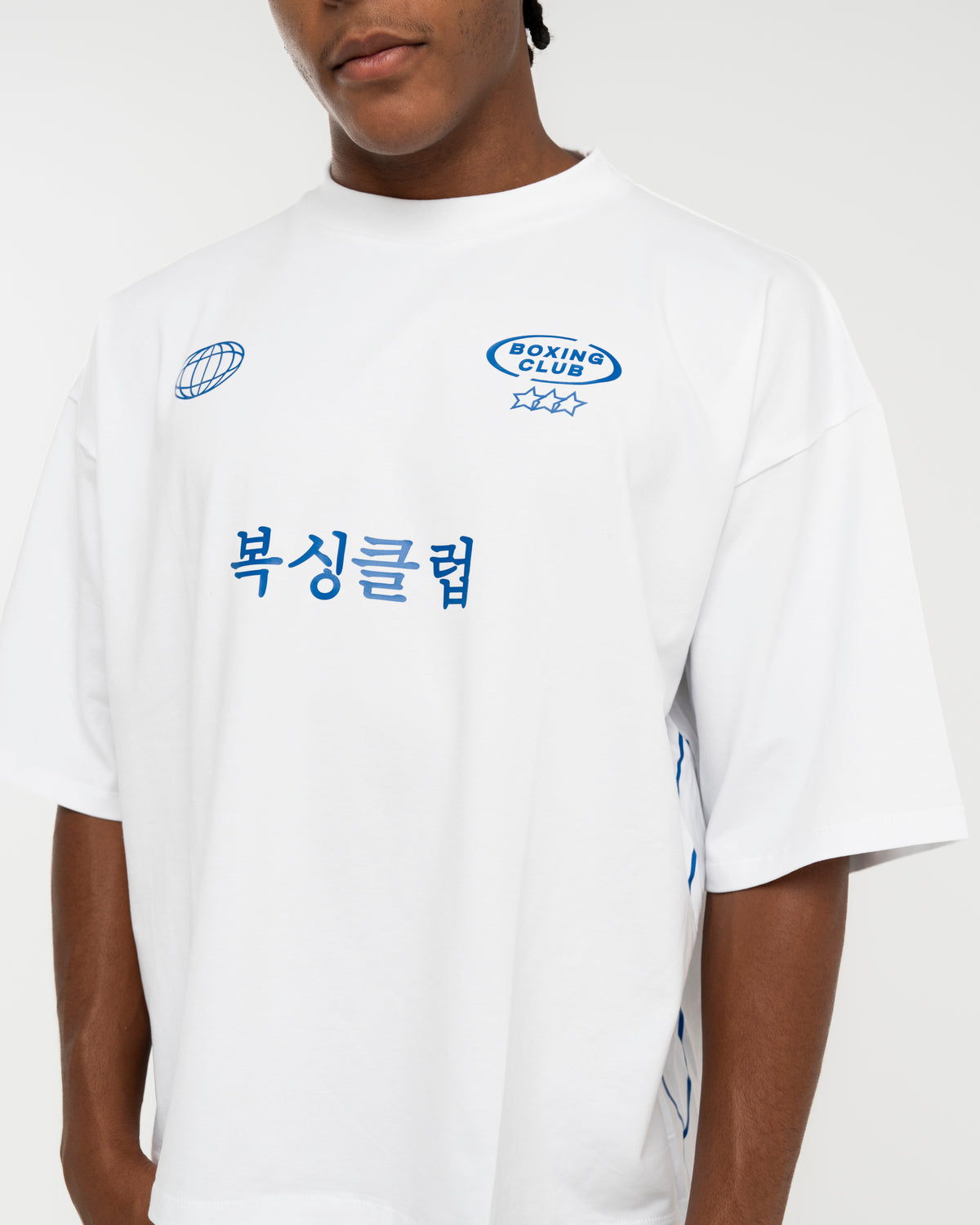 International Boxing Club - T-shirt Blanc & Bleu