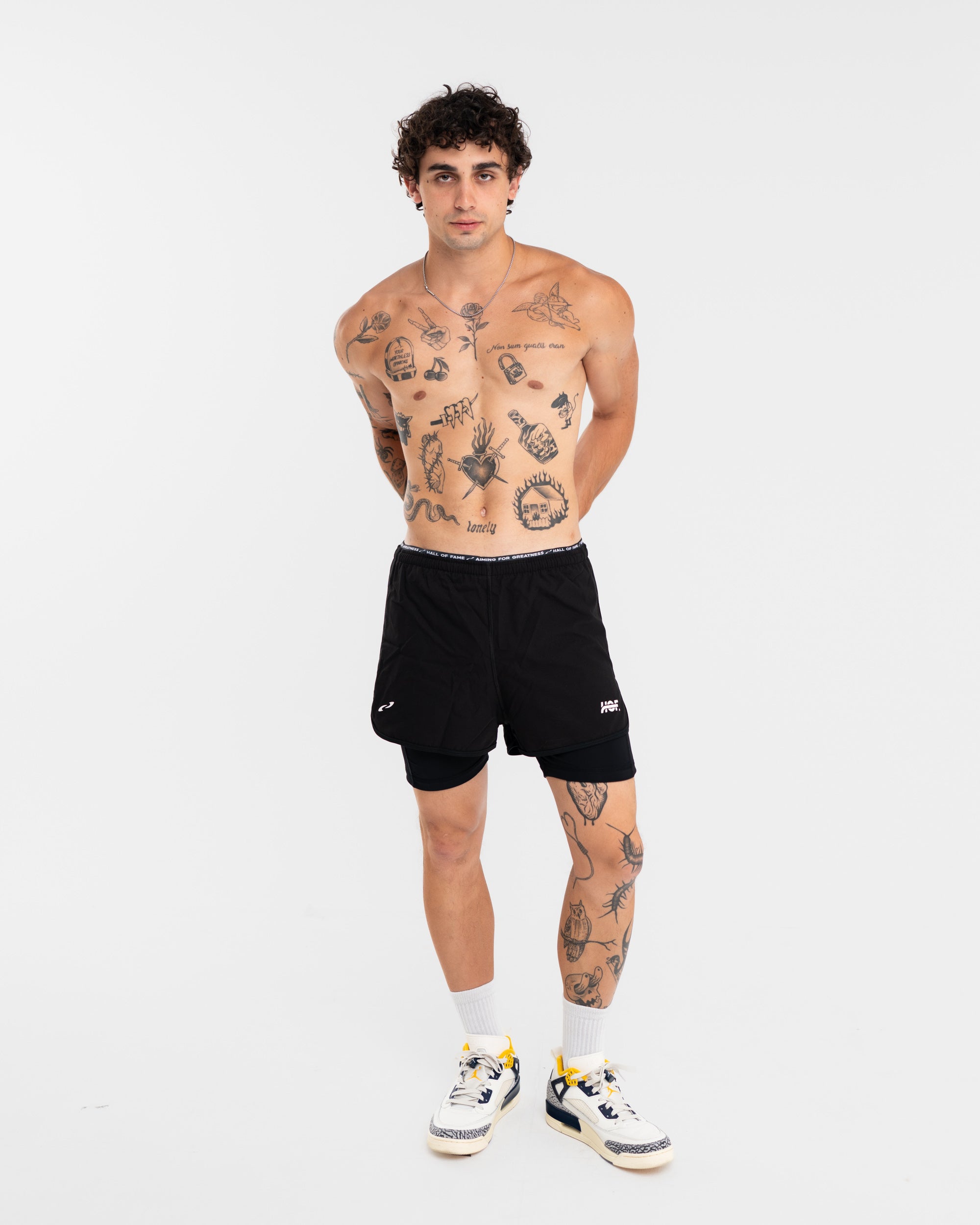 Contender - Performance 2-in-1 Pants Full Black