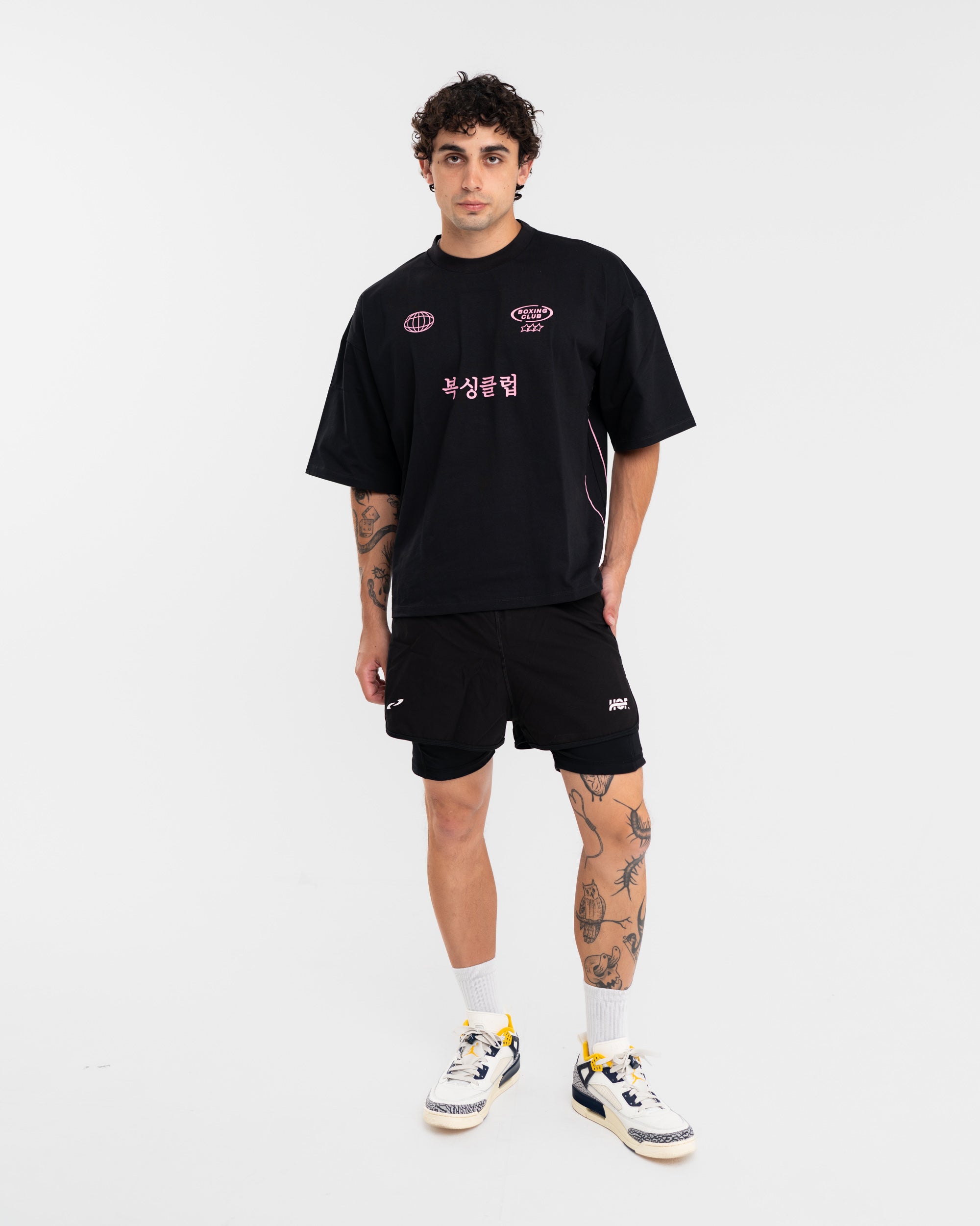 International Boxing Club - Black-Pink Tee
