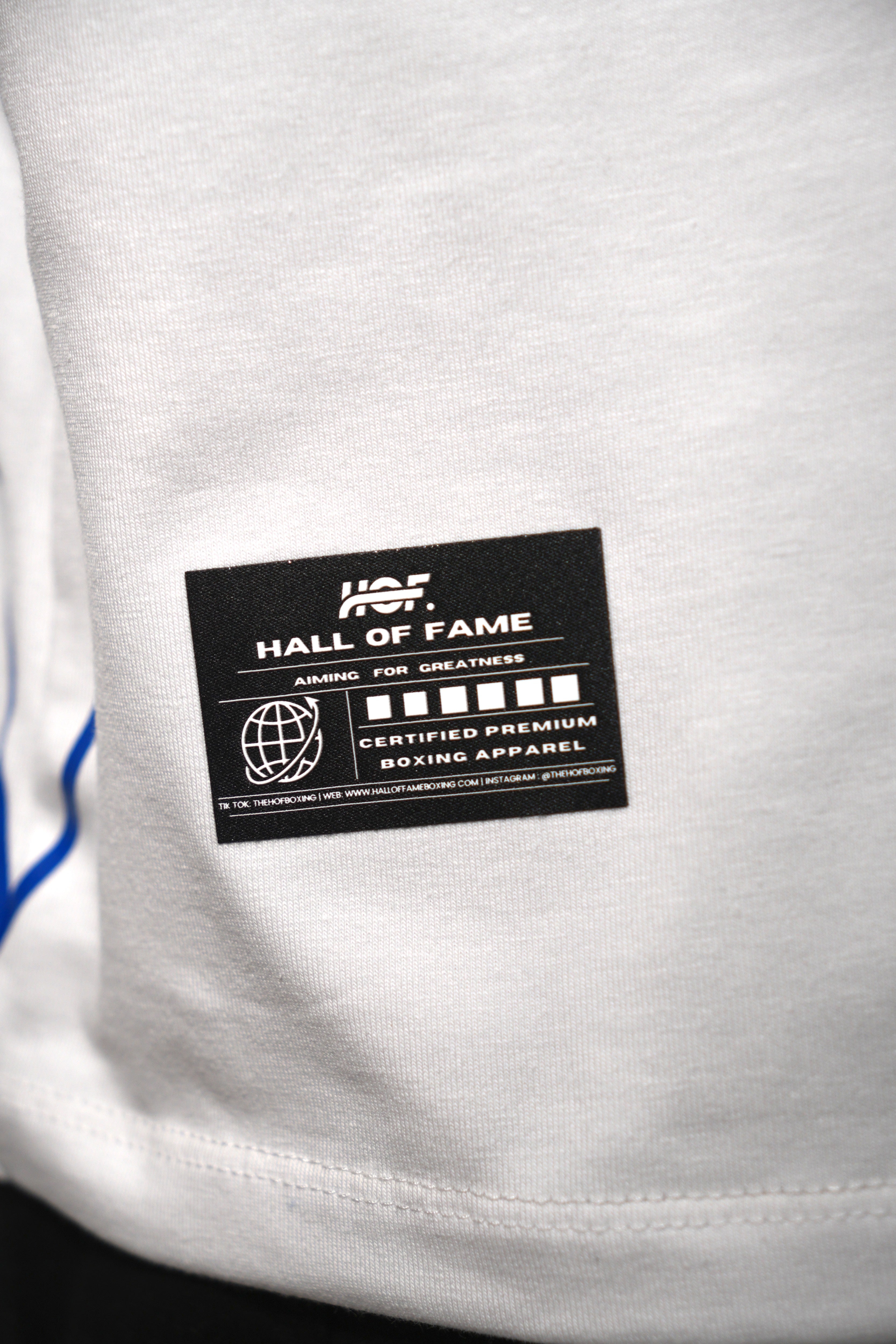 International Boxing Club - White-Blue Tee