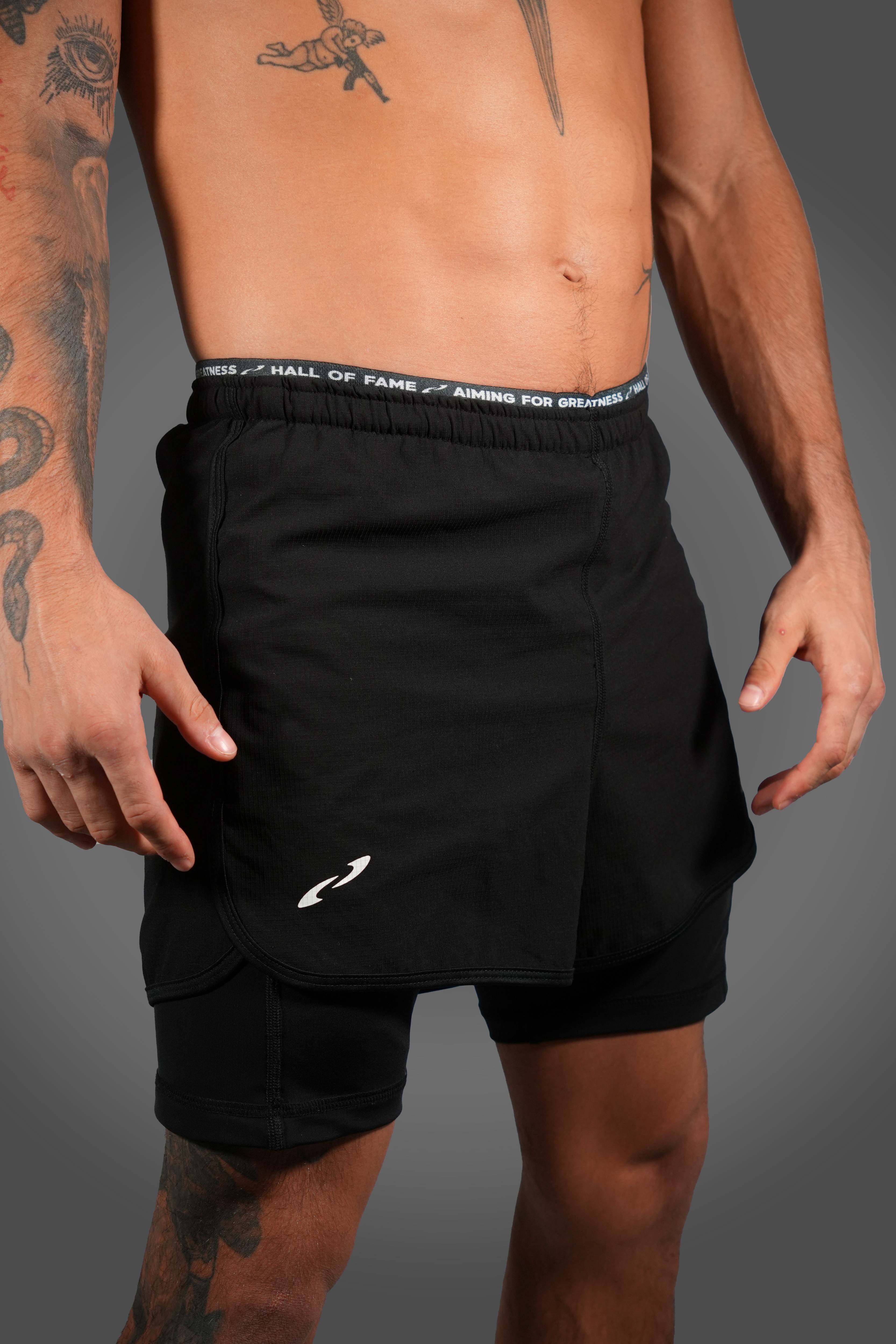 Contender - Performance 2-in-1 Pants Full Black