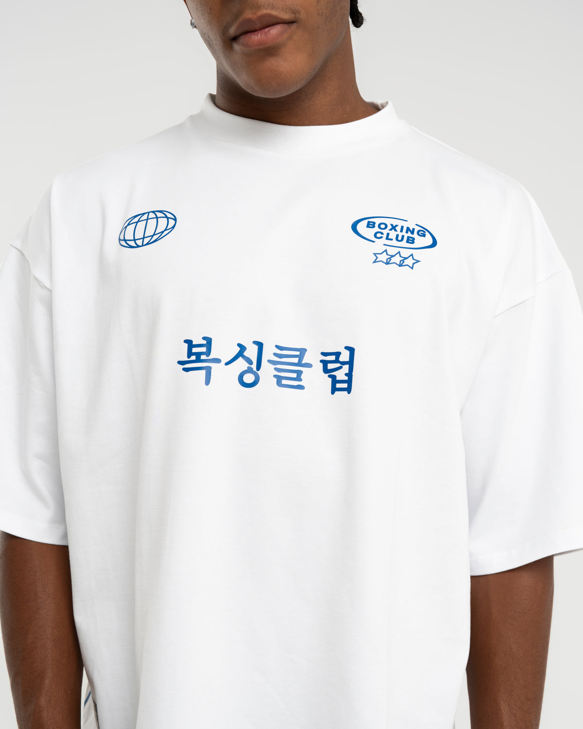 International Boxing Club - T-shirt Blanc & Bleu