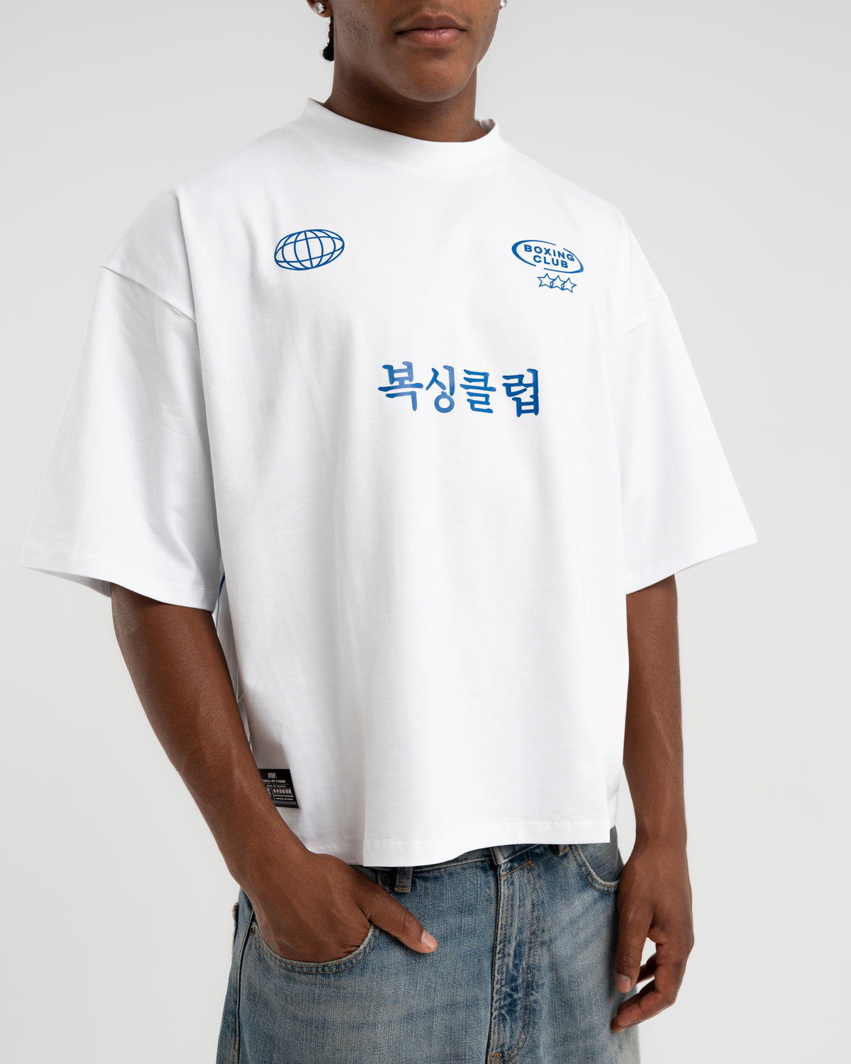 International Boxing Club - T-shirt Blanc & Bleu