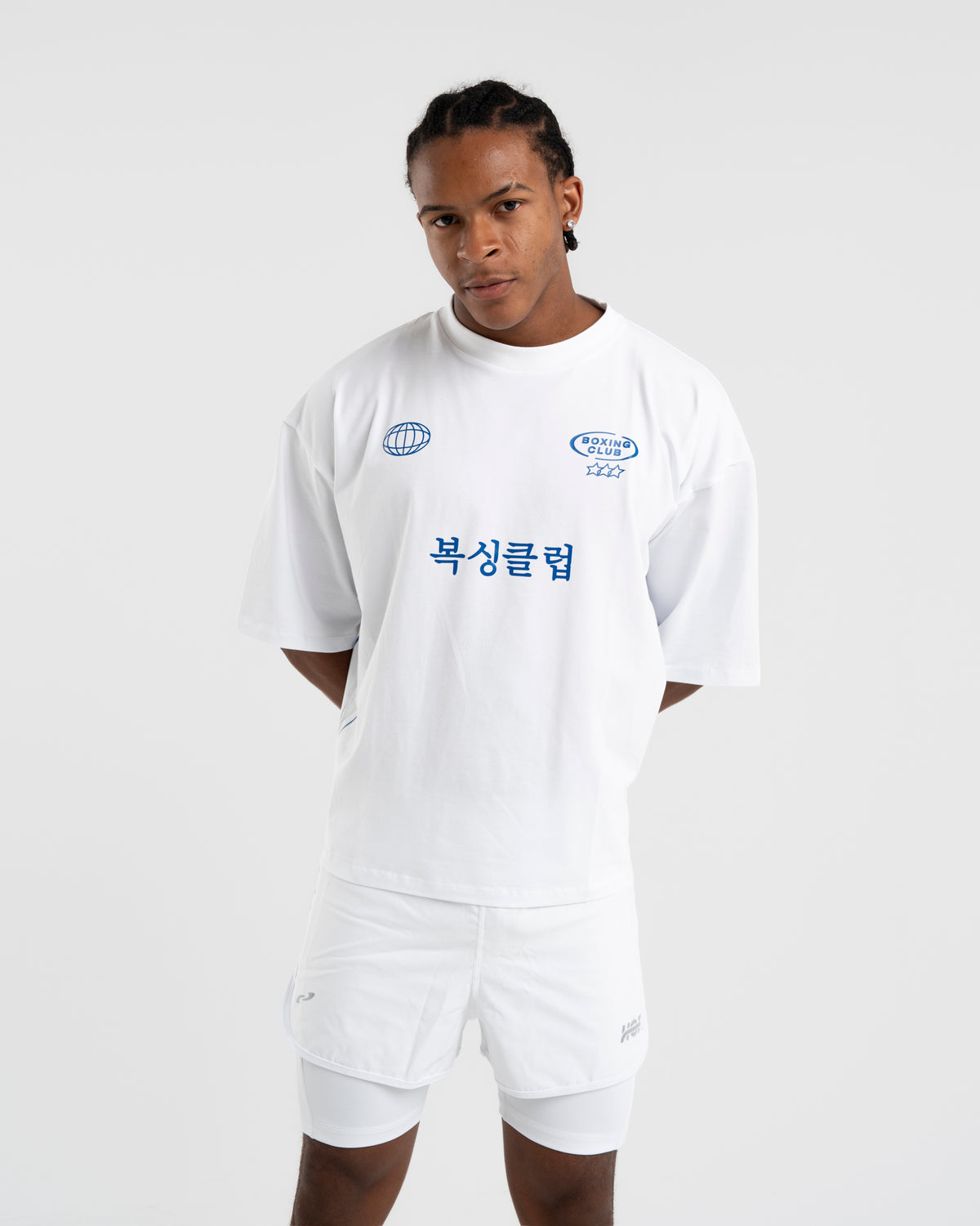 International Boxing Club - T-shirt Blanc & Bleu