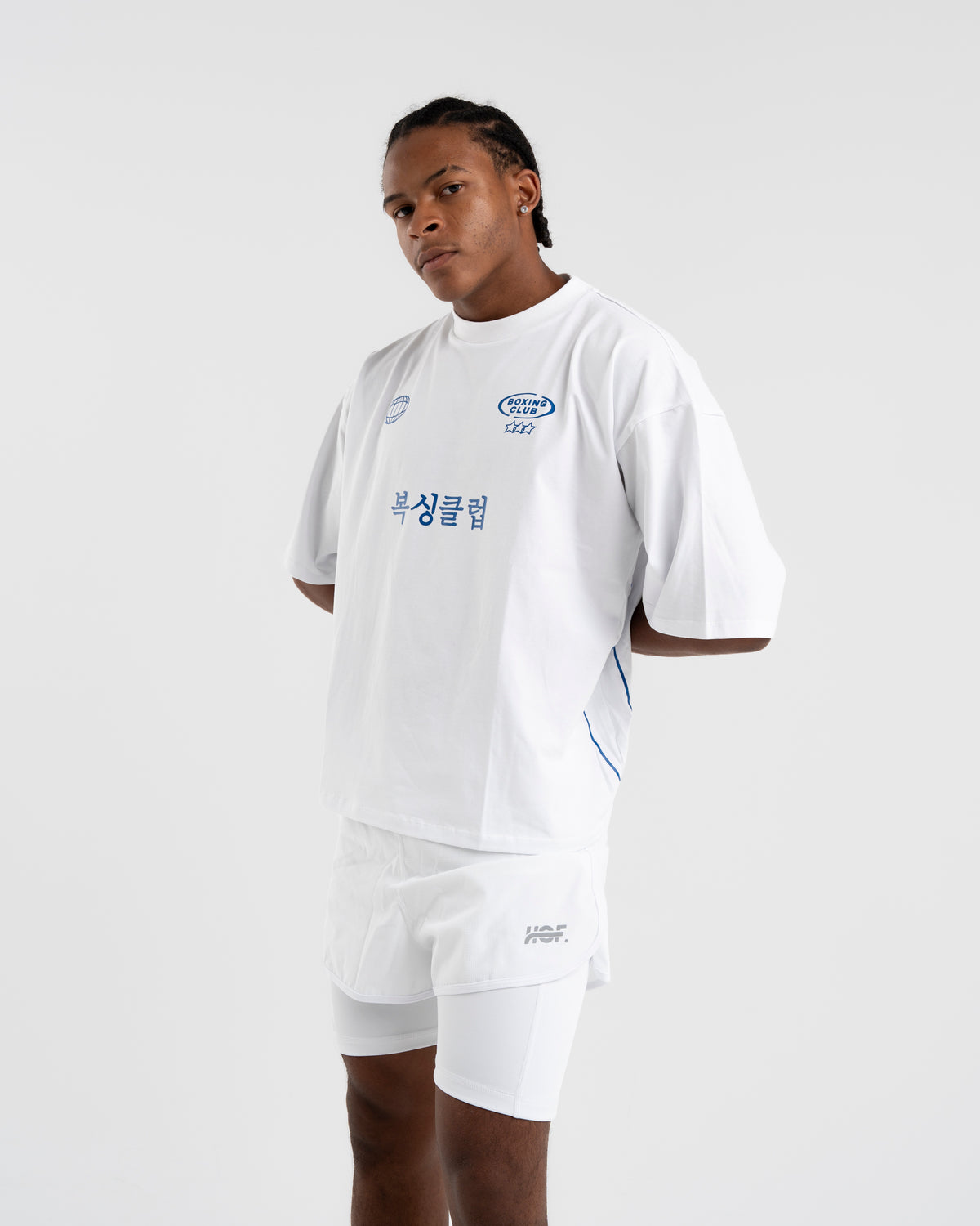 International Boxing Club - T-shirt Blanc & Bleu