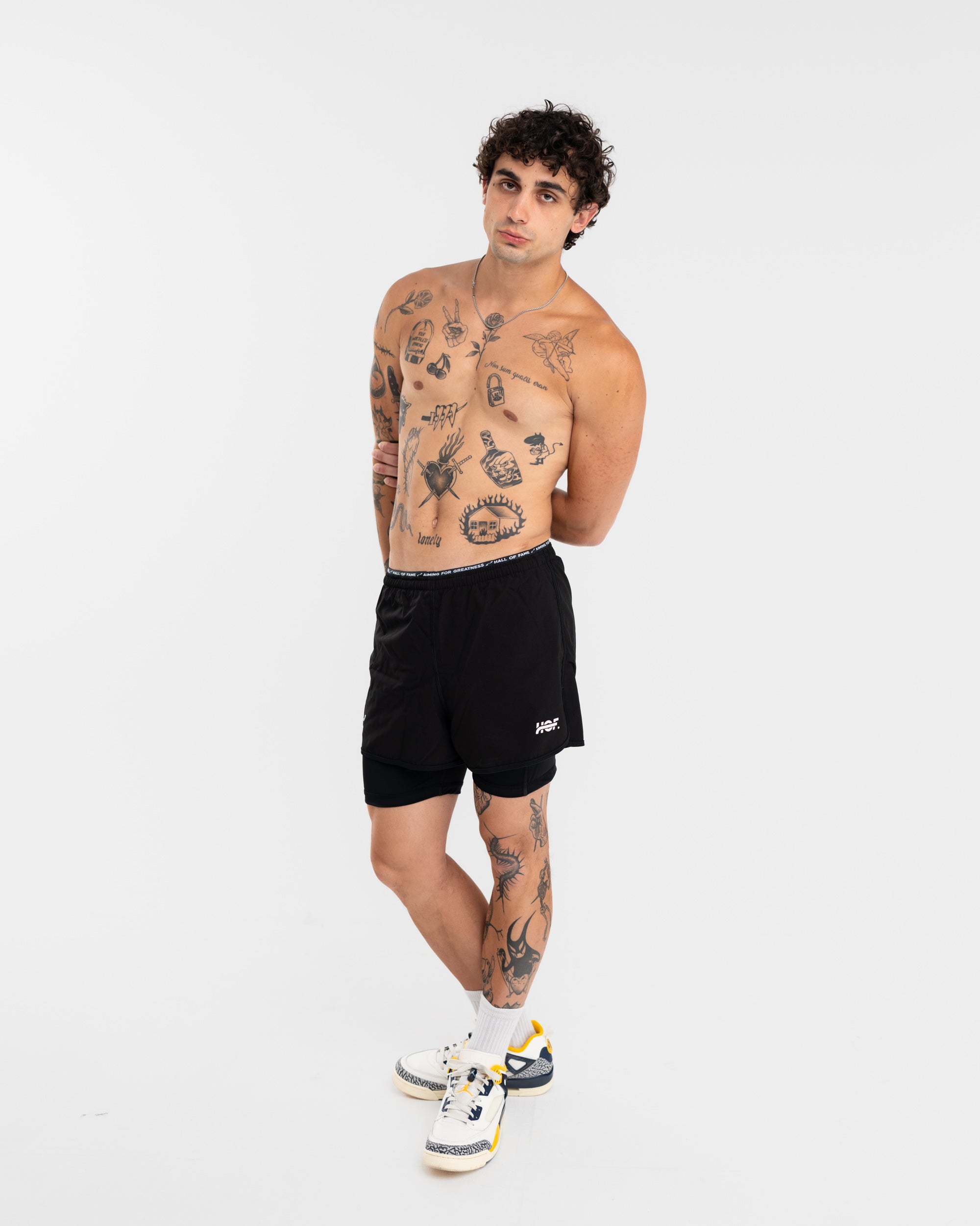 Contender - Performance 2-in-1 Pants Full Black