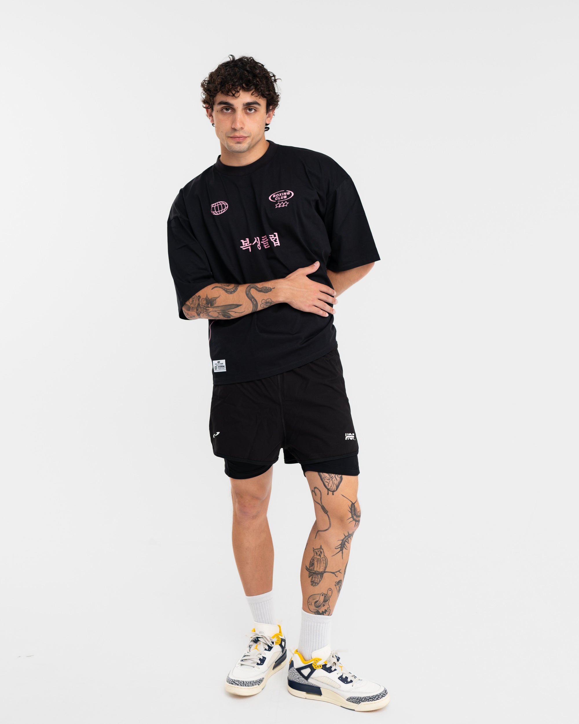 International Boxing Club - Black-Pink Tee