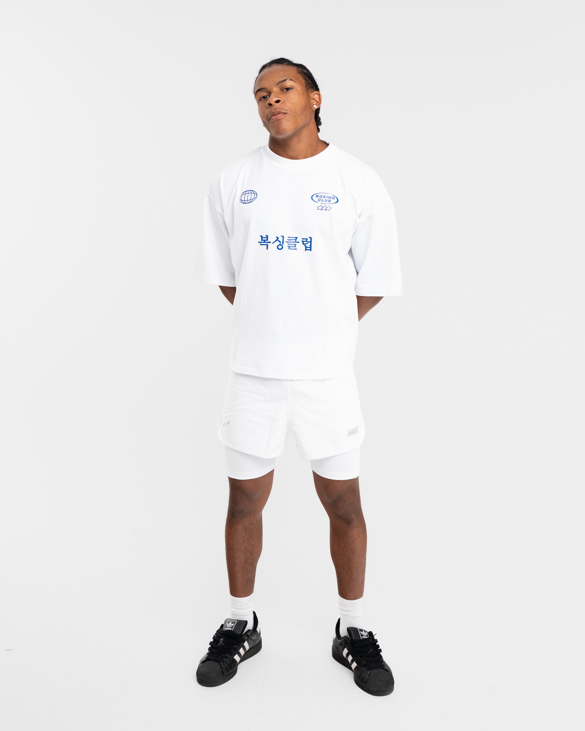 International Boxing Club - White-Blue Tee