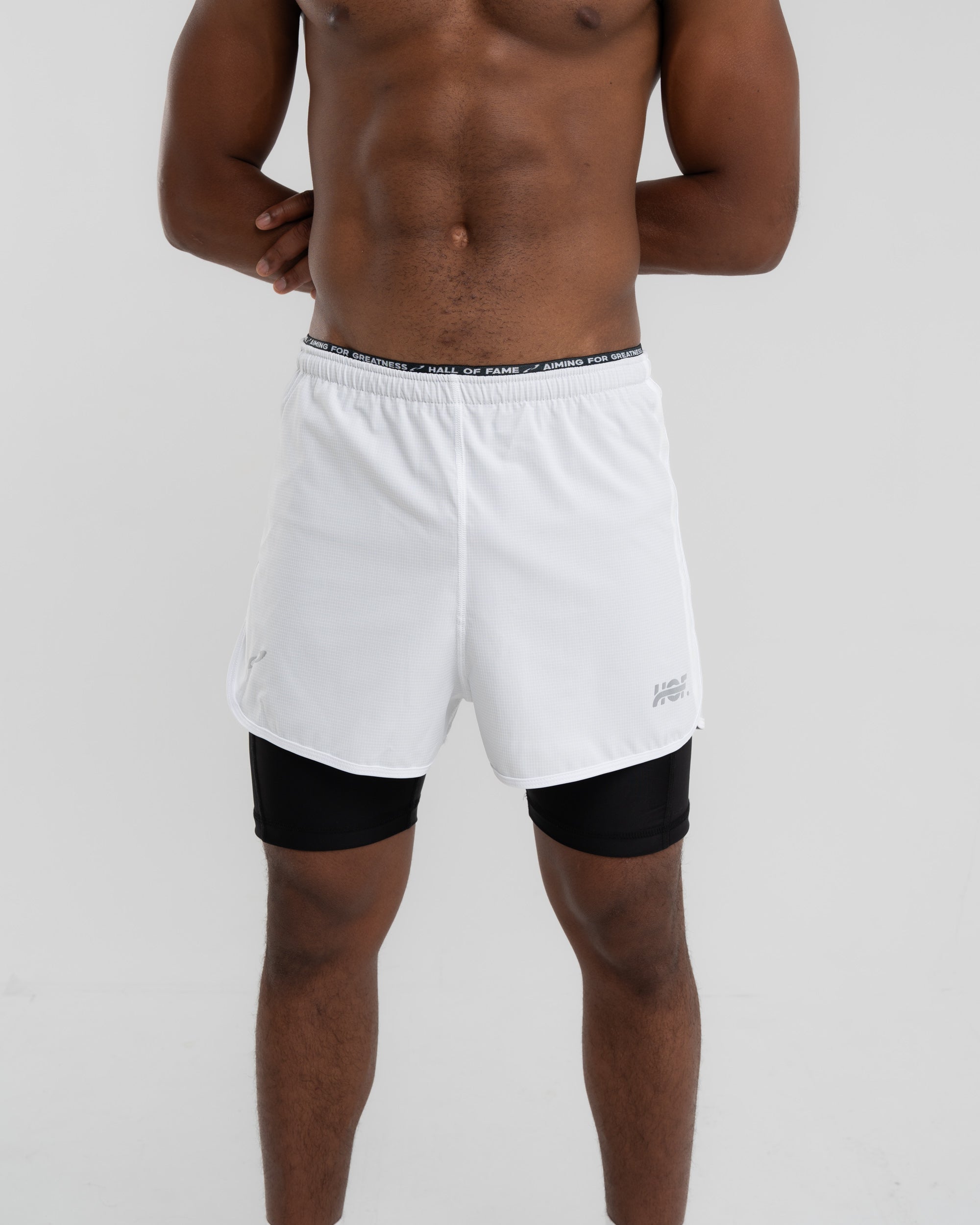 Split Decision - Performance 2-in-1 Pants White-Black