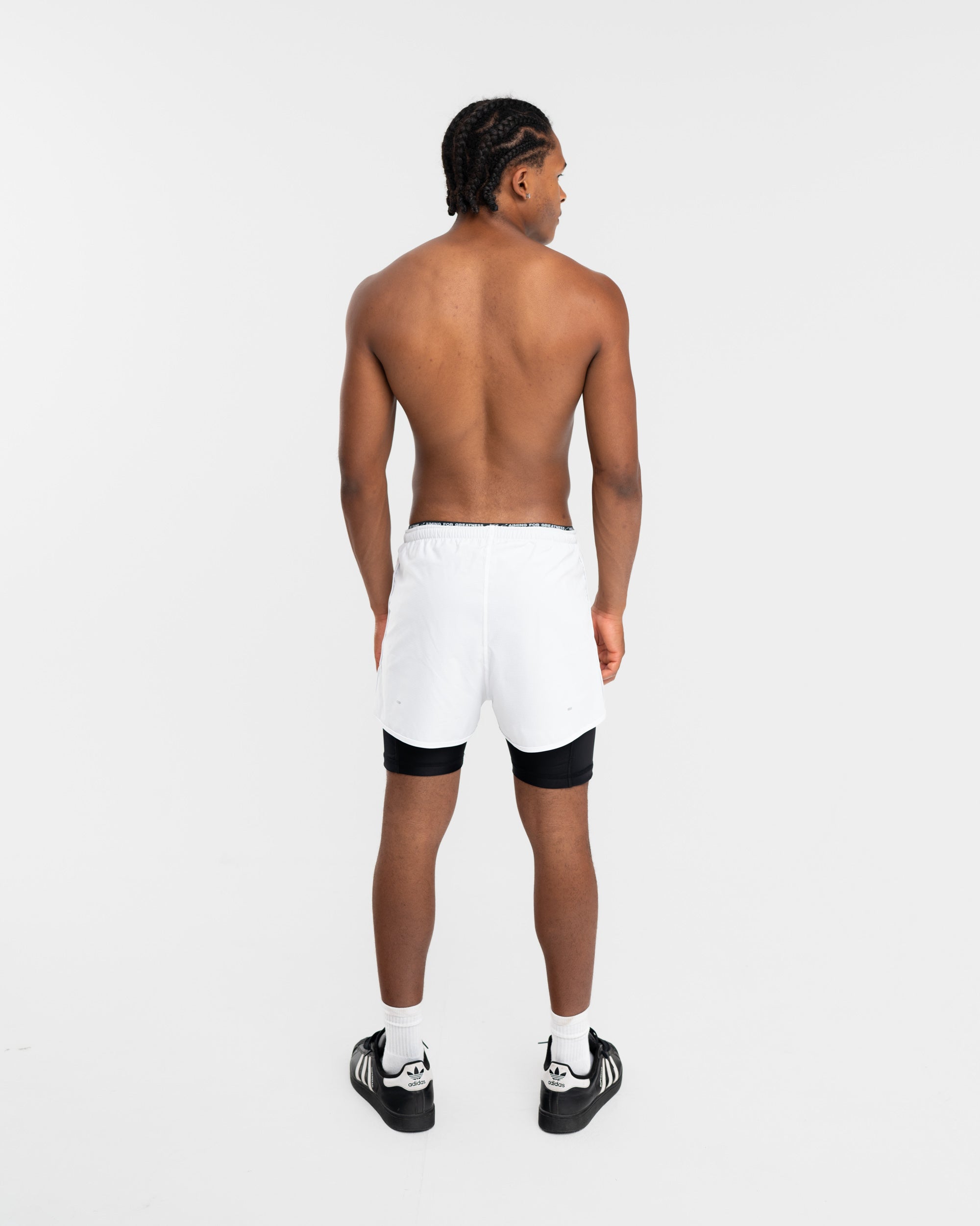 Split Decision - Performance 2-in-1 Pants White-Black