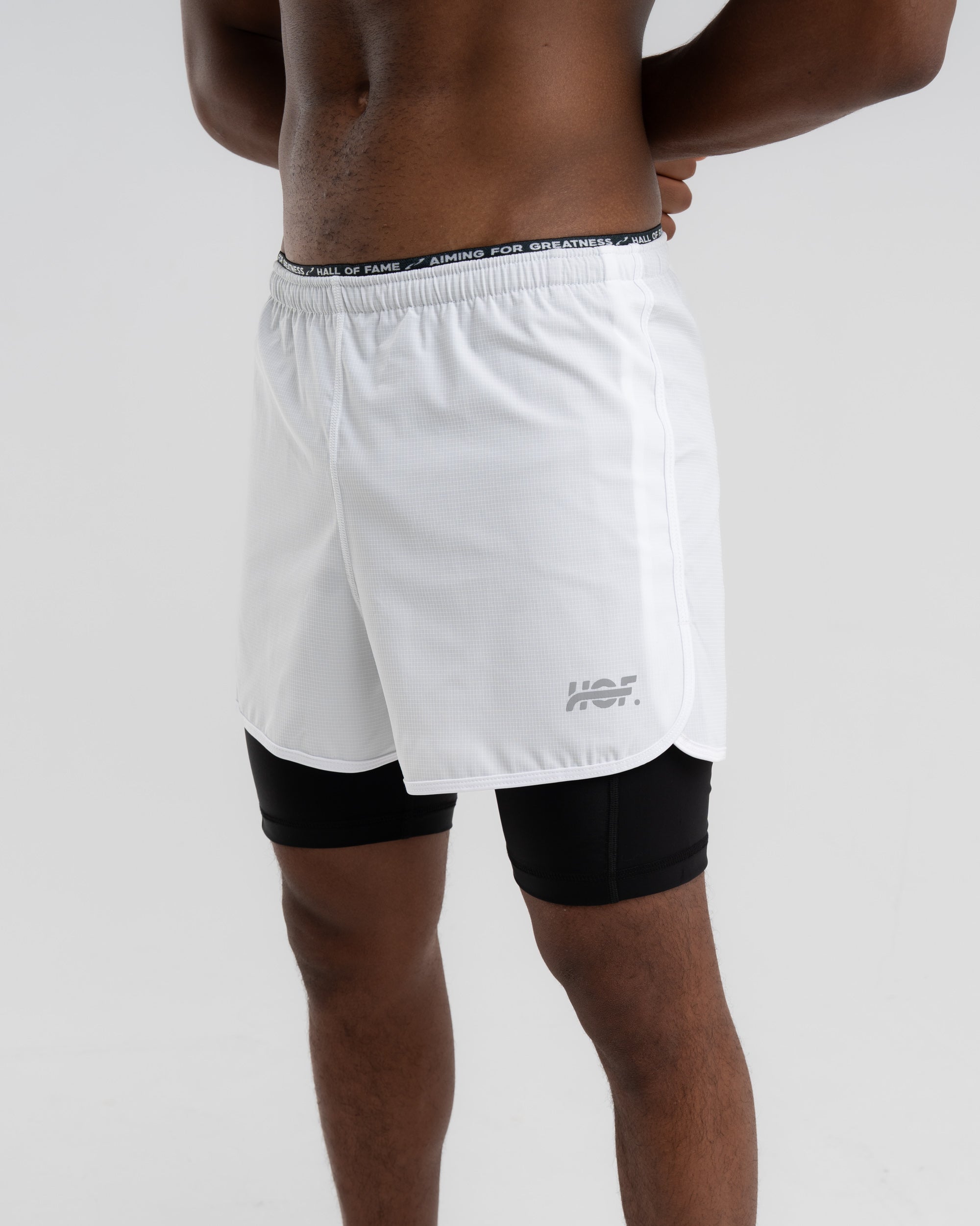 Split Decision - Performance 2-in-1 Pants White-Black